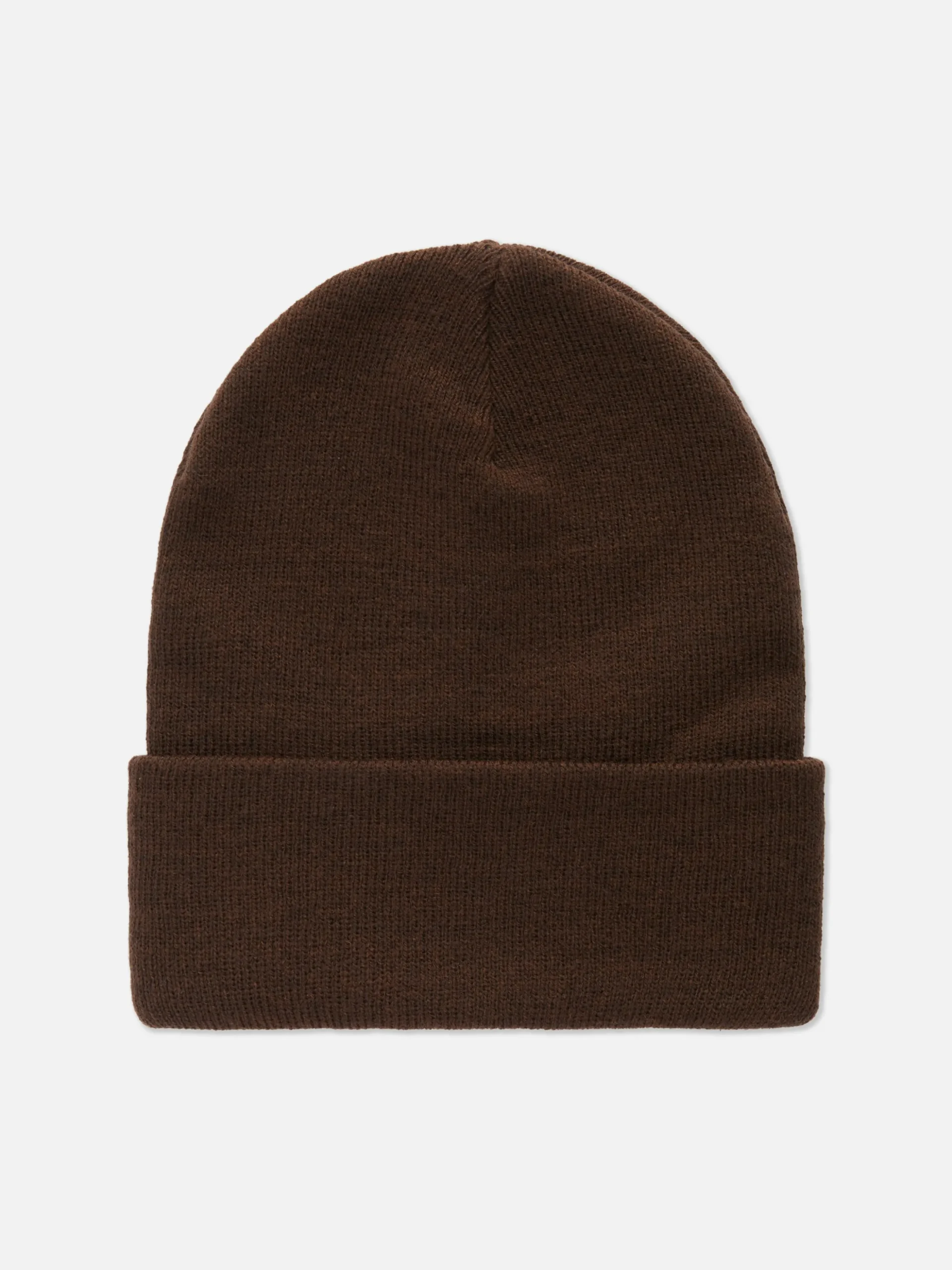 Gorro De Punto Con Borde Vuelto