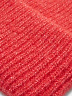 Gorro De Punto Grueso Con Borde Vuelto