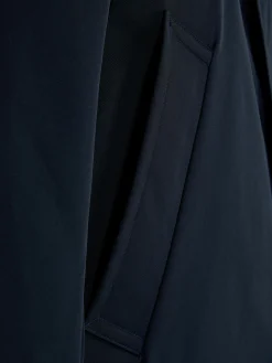 Impermeable Largo Con Botonadura Sencilla