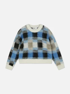 Jersey A Cuadros Con Acabado Cepillado De Rita Ora