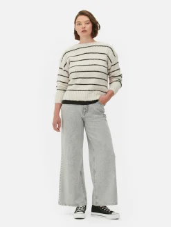 Jersey A Rayas De Corte Cuadrado