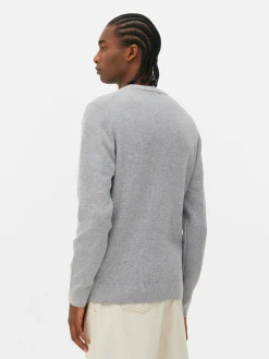 Jersey Acanalado Con Cuello Redondo