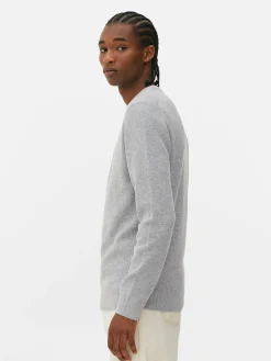 Jersey Acanalado Con Cuello Redondo