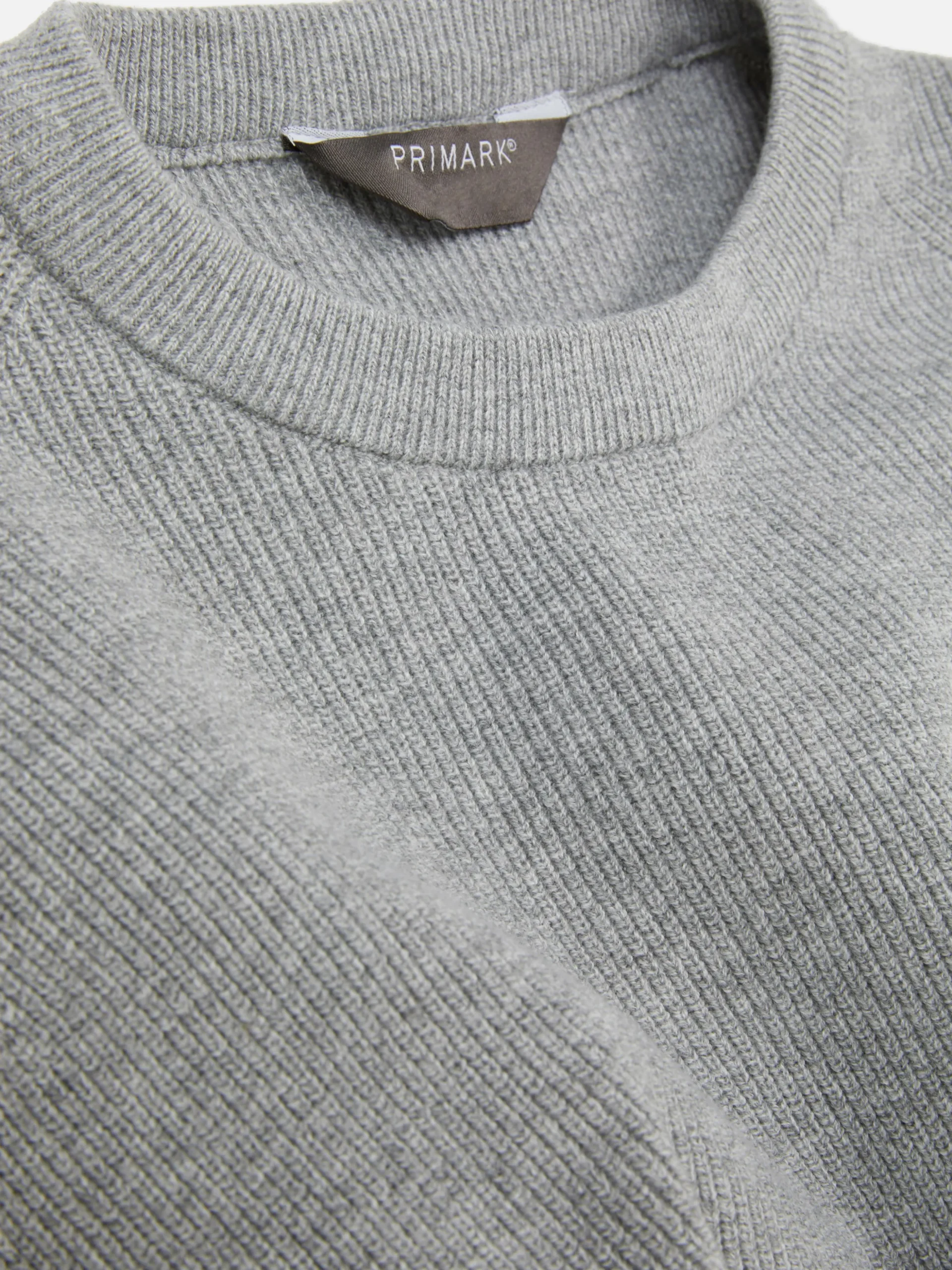 Jersey Acanalado Con Cuello Redondo