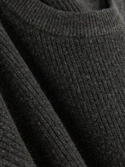 Jersey Acanalado Con Cuello Redondo