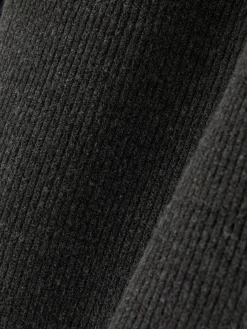 Jersey Acanalado Con Cuello Redondo