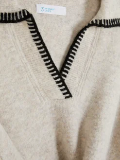 Jersey Con Cuello Pespunteado