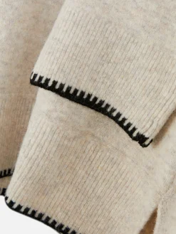 Jersey Con Cuello Pespunteado