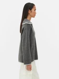 Jersey Con Cuello Pespunteado