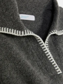 Jersey Con Cuello Pespunteado