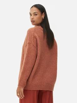 Jersey De Corte Recto Con Cuello De Pico