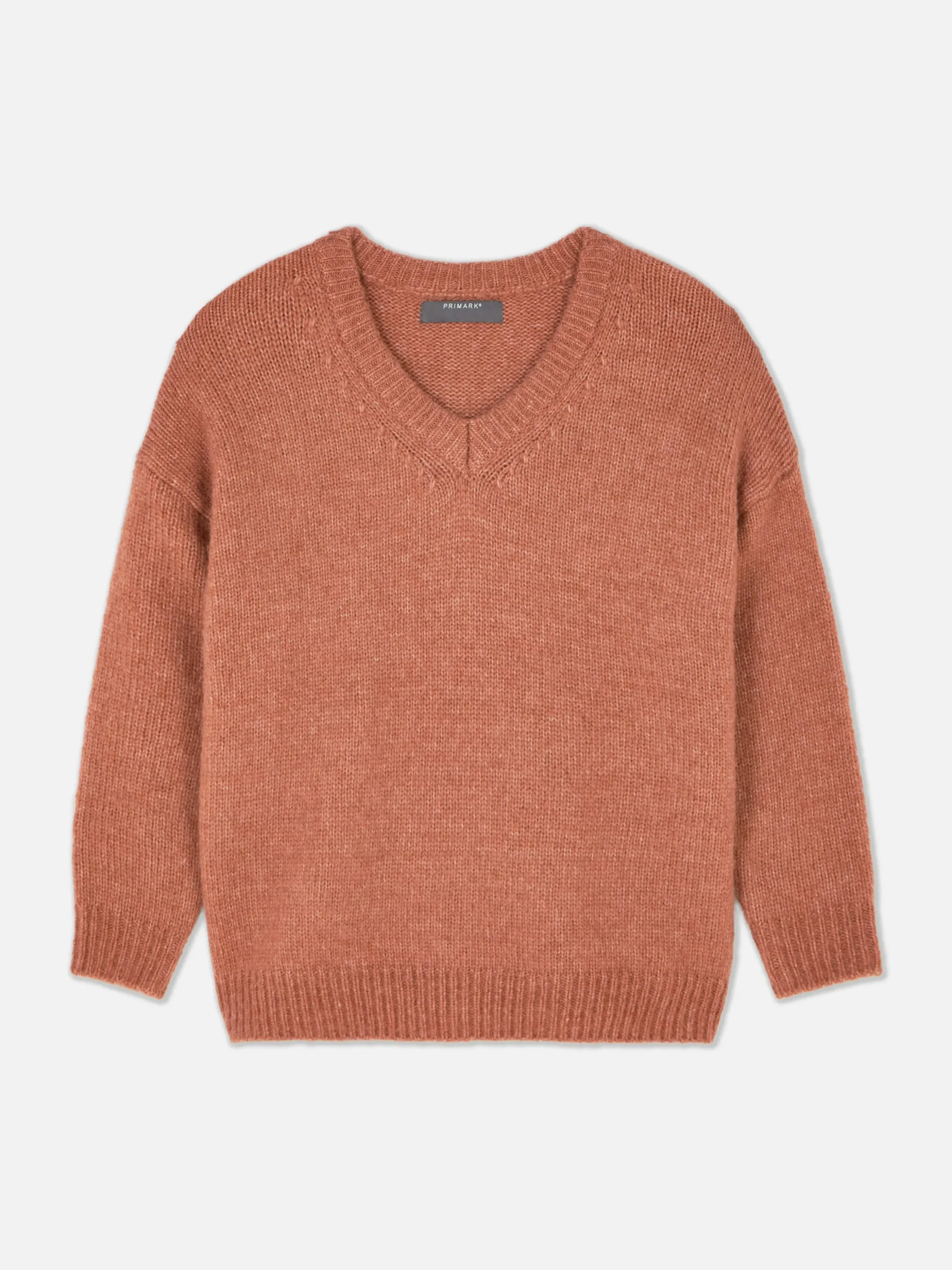 Jersey De Corte Recto Con Cuello De Pico