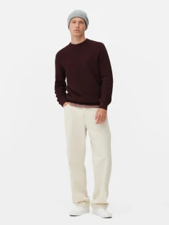 Jersey De Cuello Redondo En Punto Esterilla