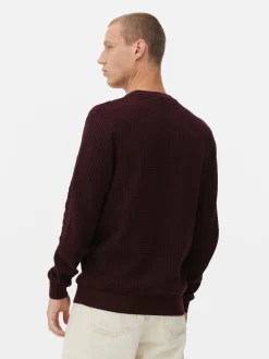 Jersey De Cuello Redondo En Punto Esterilla