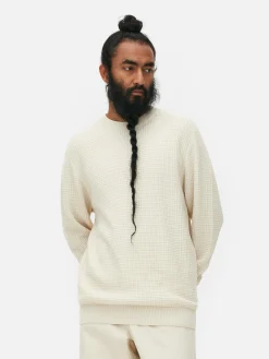 Jersey De Cuello Redondo En Punto Esterilla