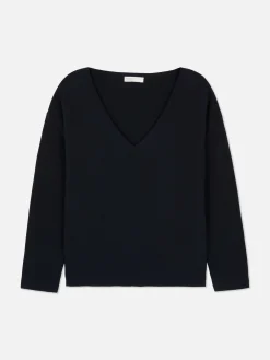 Jersey De Manga Larga Con Cuello Barco