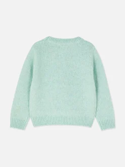 Jersey De Punto Bordado Con Flores