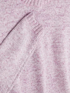 Jersey De Punto Con Bordes Festoneados