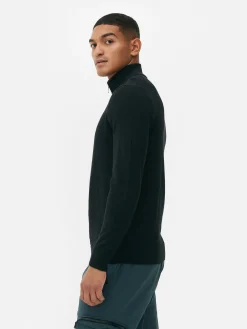 Jersey De Punto Con Media Cremallera