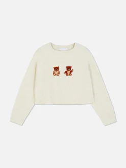 Jersey De Punto Con Osito