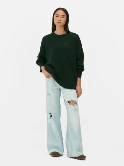 Jersey De Punto Con Puños Ajustados