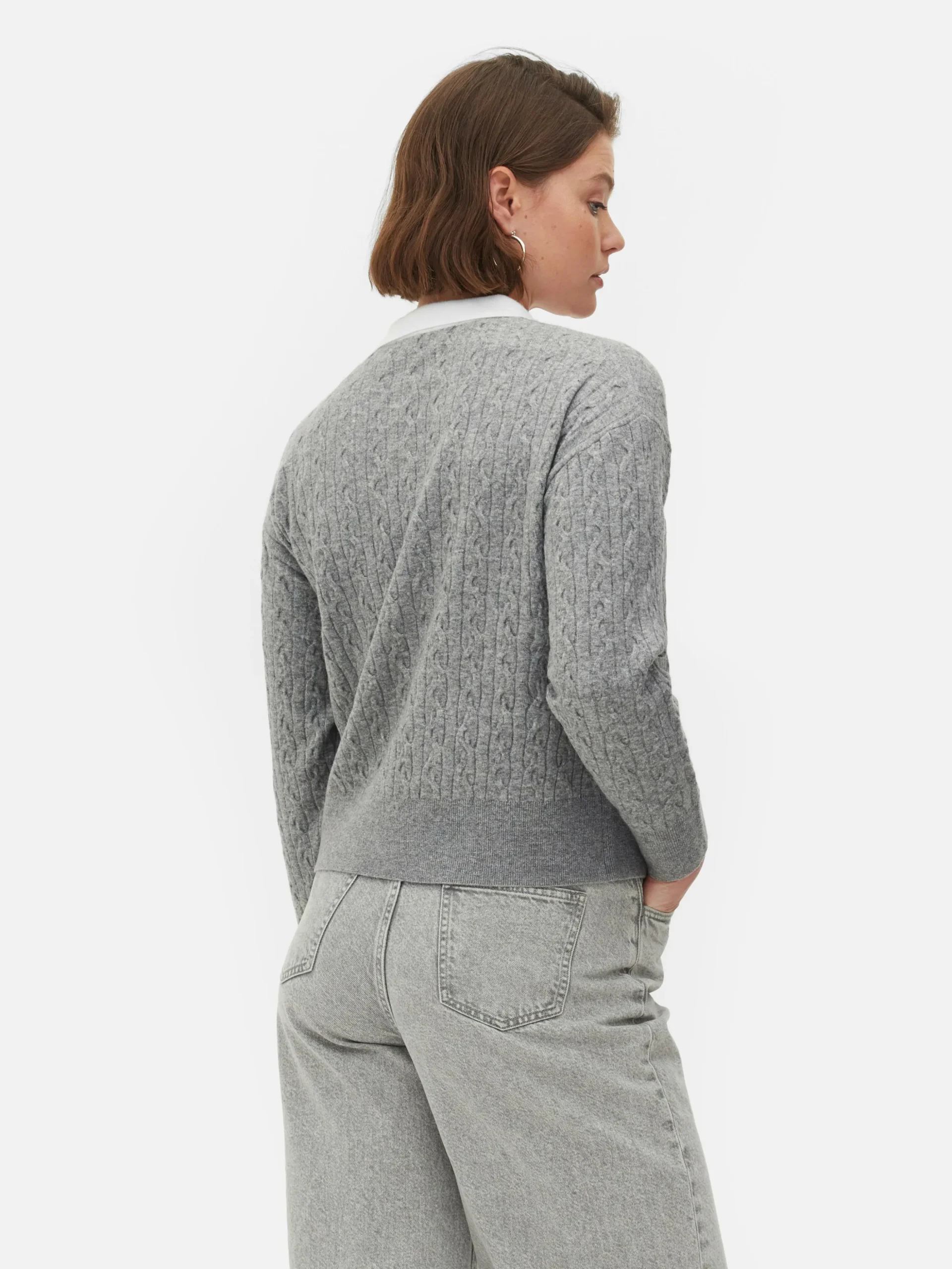 Jersey De Punto De Ochos Con Cuello