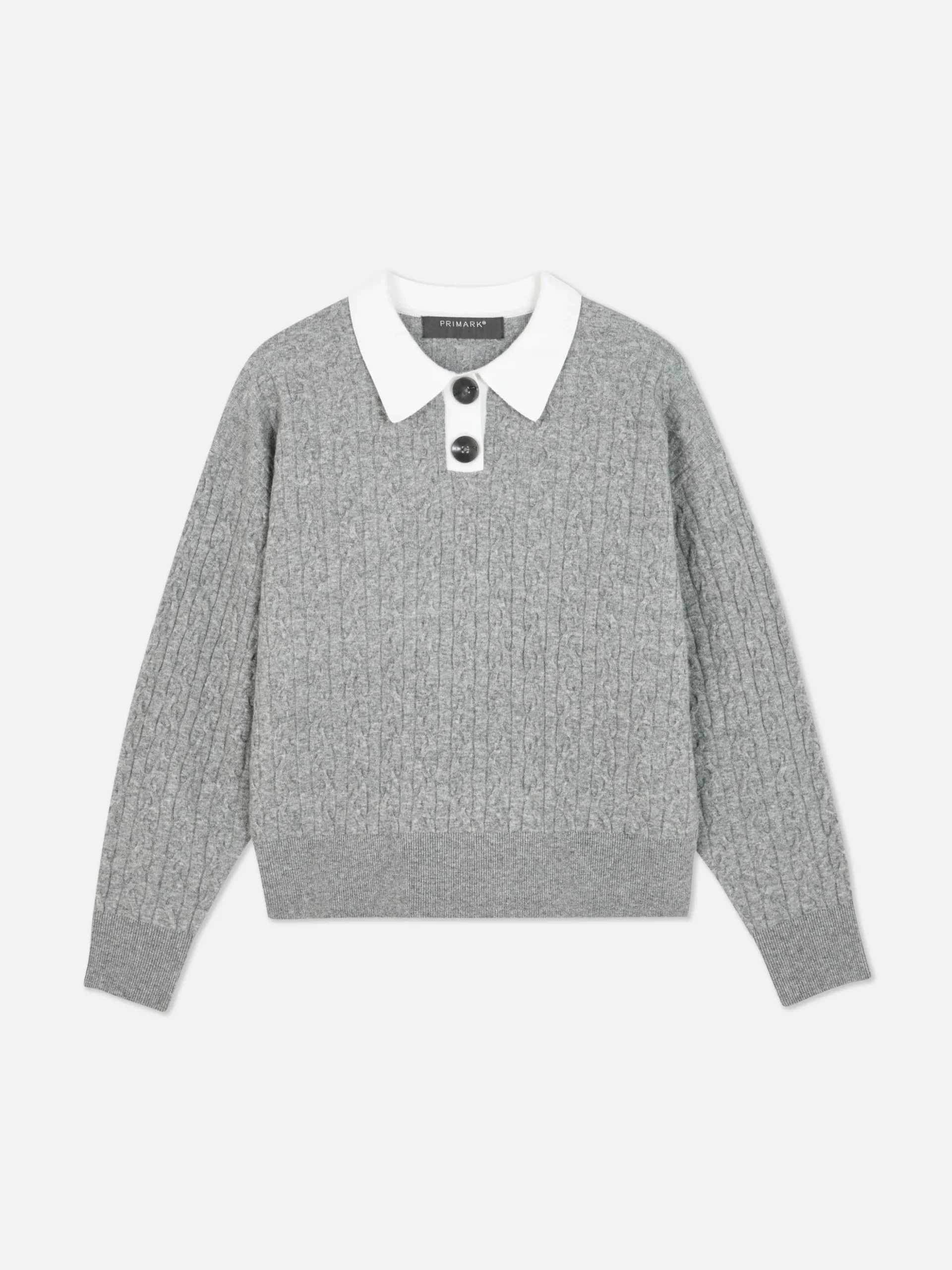 Jersey De Punto De Ochos Con Cuello