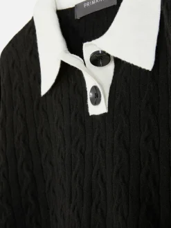 Jersey De Punto De Ochos Con Cuello