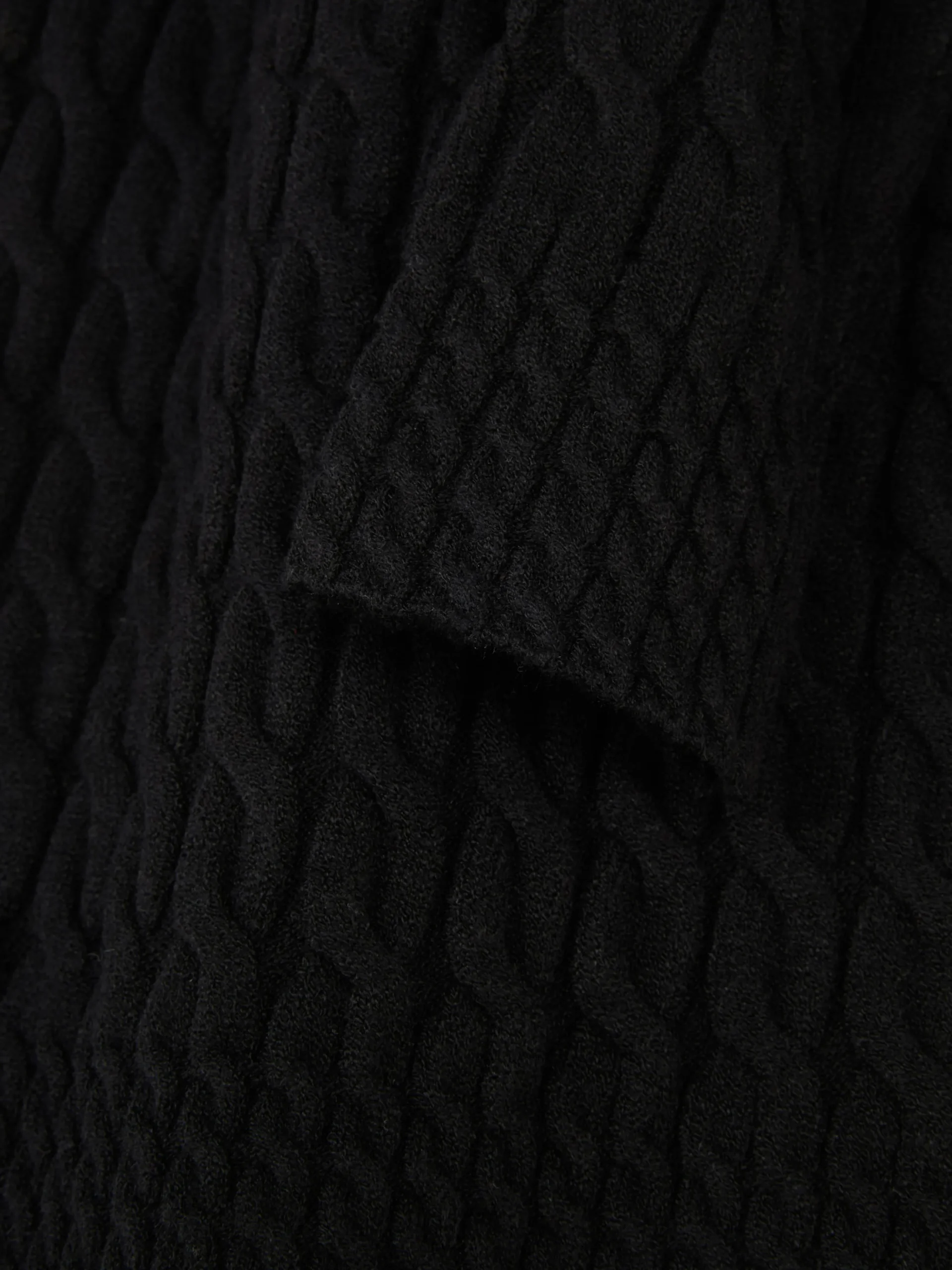 Jersey De Punto De Ochos De Cuello Alto