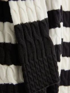 Jersey De Punto De Ochos De Cuello Alto