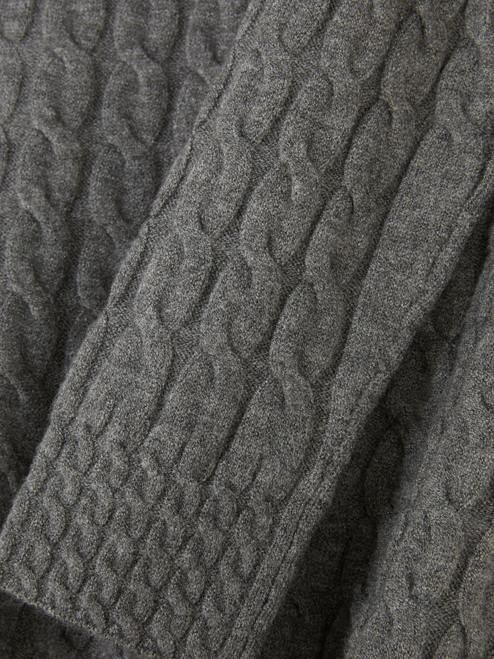 Jersey De Punto De Ochos De Cuello Alto