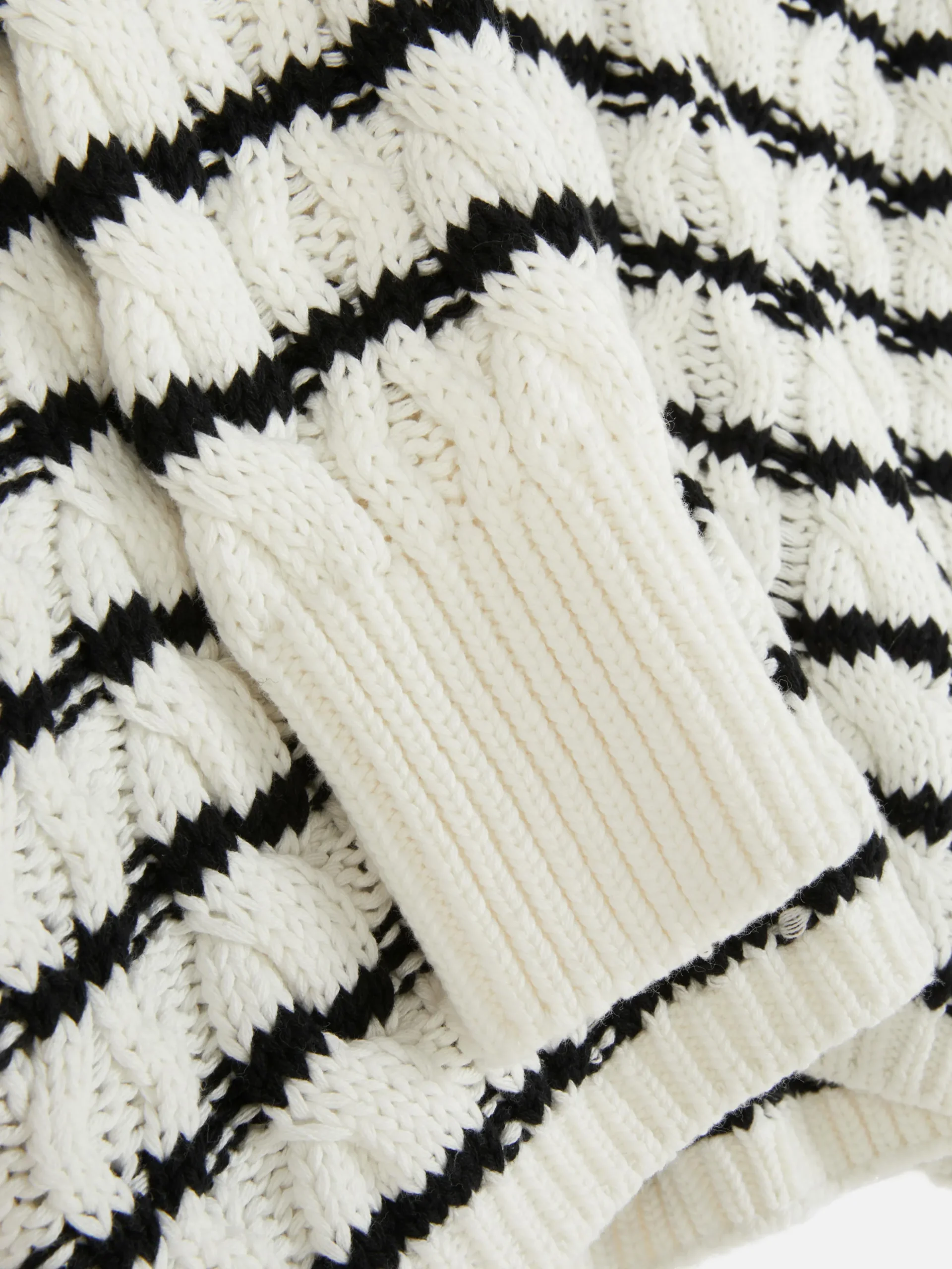 Jersey De Punto De Ochos A Rayas