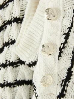 Jersey De Punto De Ochos A Rayas