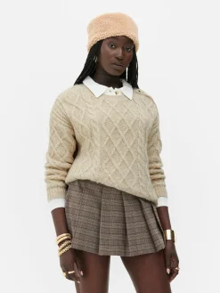 Jersey De Punto De Ochos Con Botones De Rita Ora