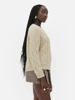 Jersey De Punto De Ochos Con Botones De Rita Ora