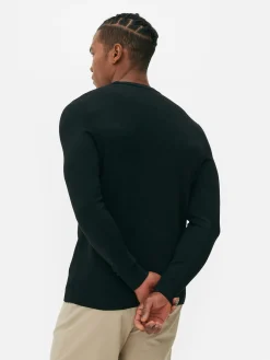 Jersey De Punto Fino Y Cuello Redondo