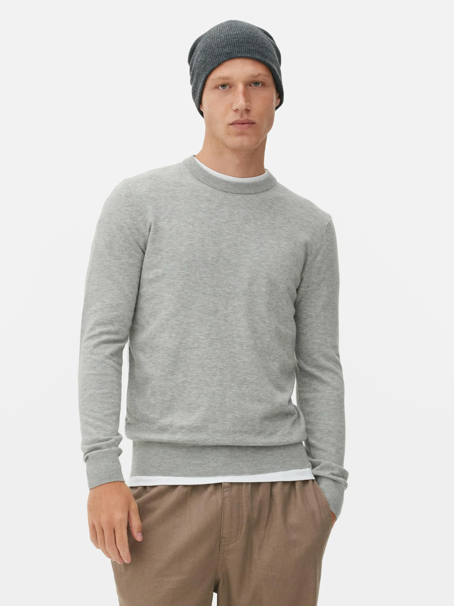 Jersey De Punto Fino Y Cuello Redondo