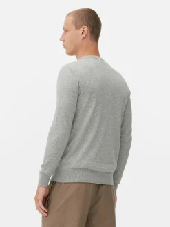 Jersey De Punto Fino Y Cuello Redondo