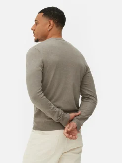 Jersey De Punto Fino Y Cuello Redondo