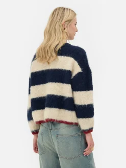 Jersey De Punto Suave A Rayas De Rita Ora