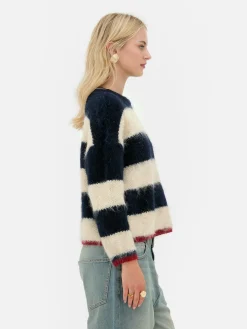 Jersey De Punto Suave A Rayas De Rita Ora