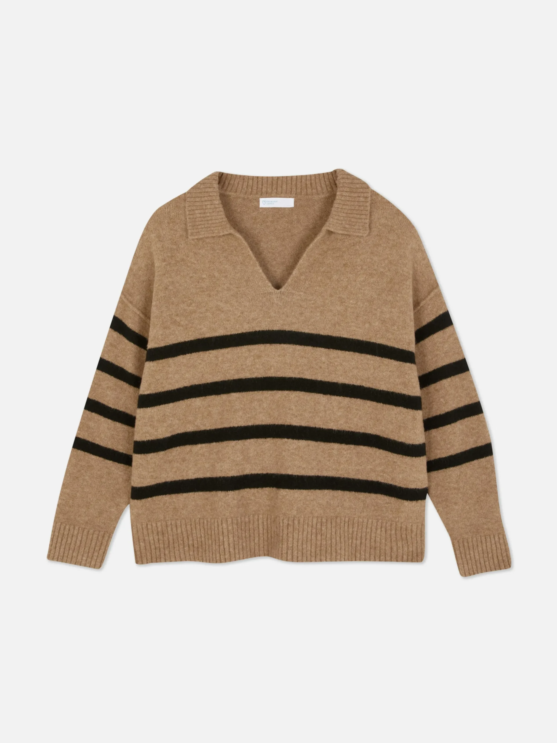 Jersey De Rayas Con Cuello Tipo Polo