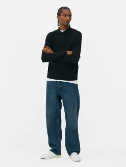 Jersey Tipo Polo De Manga Larga