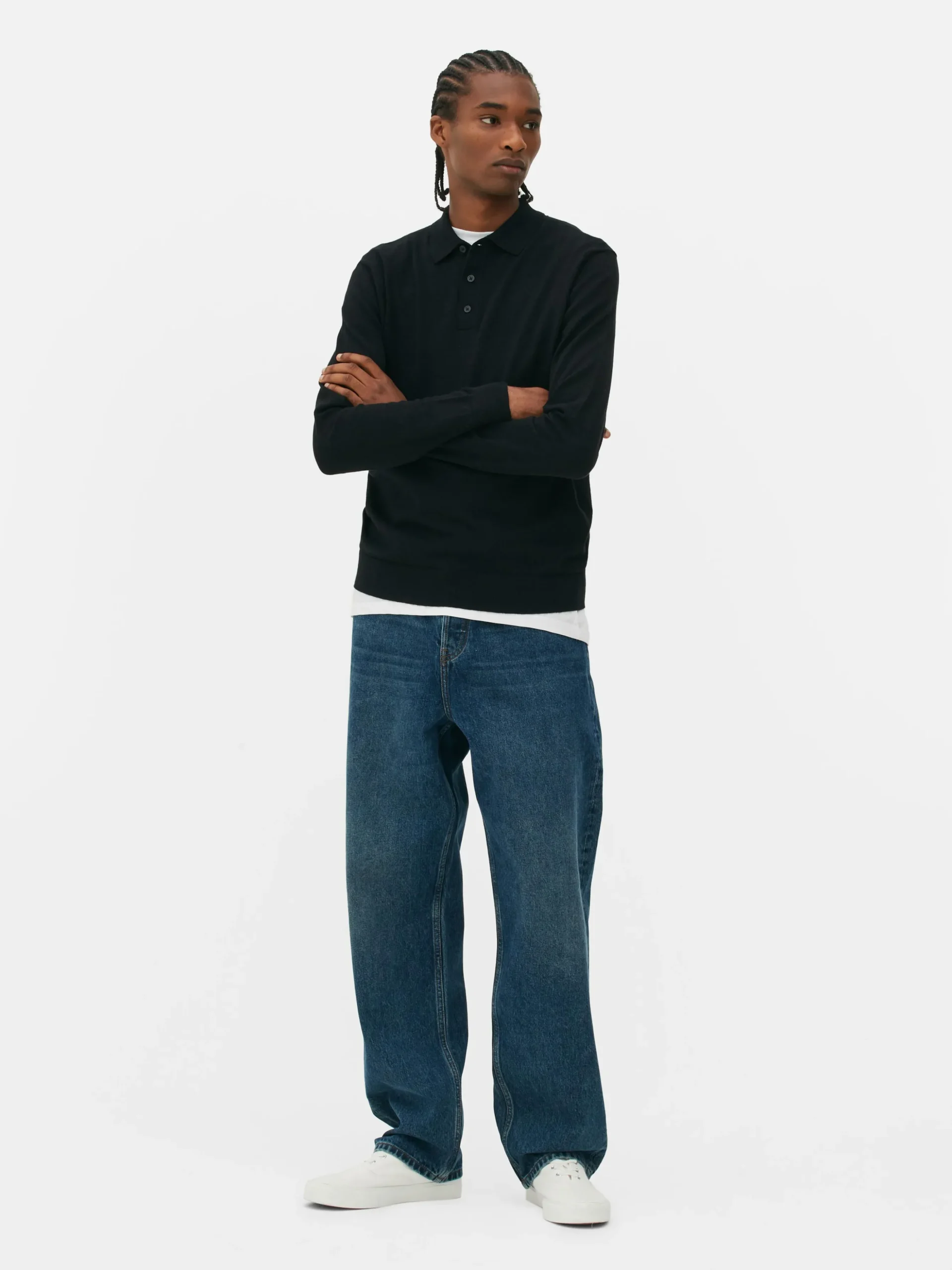 Jersey Tipo Polo De Manga Larga