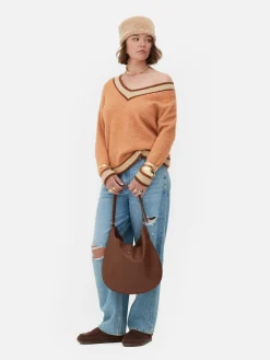 Jersey Vintage Con Cuello De Pico De Rita Ora