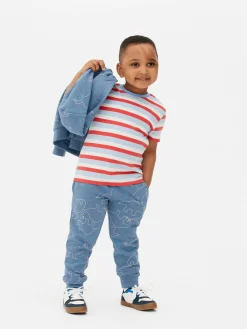 Joggers Con Cordón De Ajuste Y Estampado Gráfico