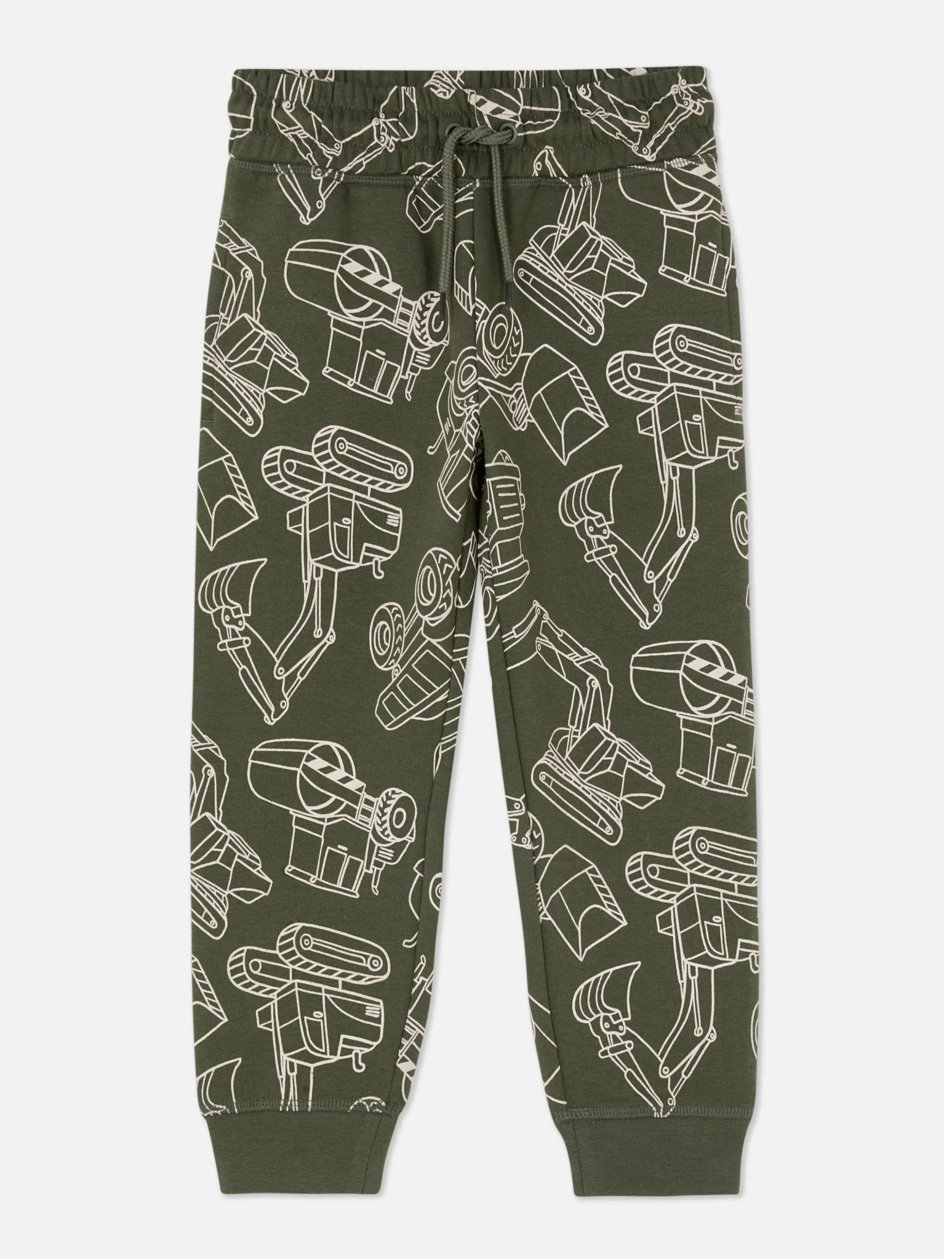 Joggers Con Cordón De Ajuste Y Estampado Gráfico