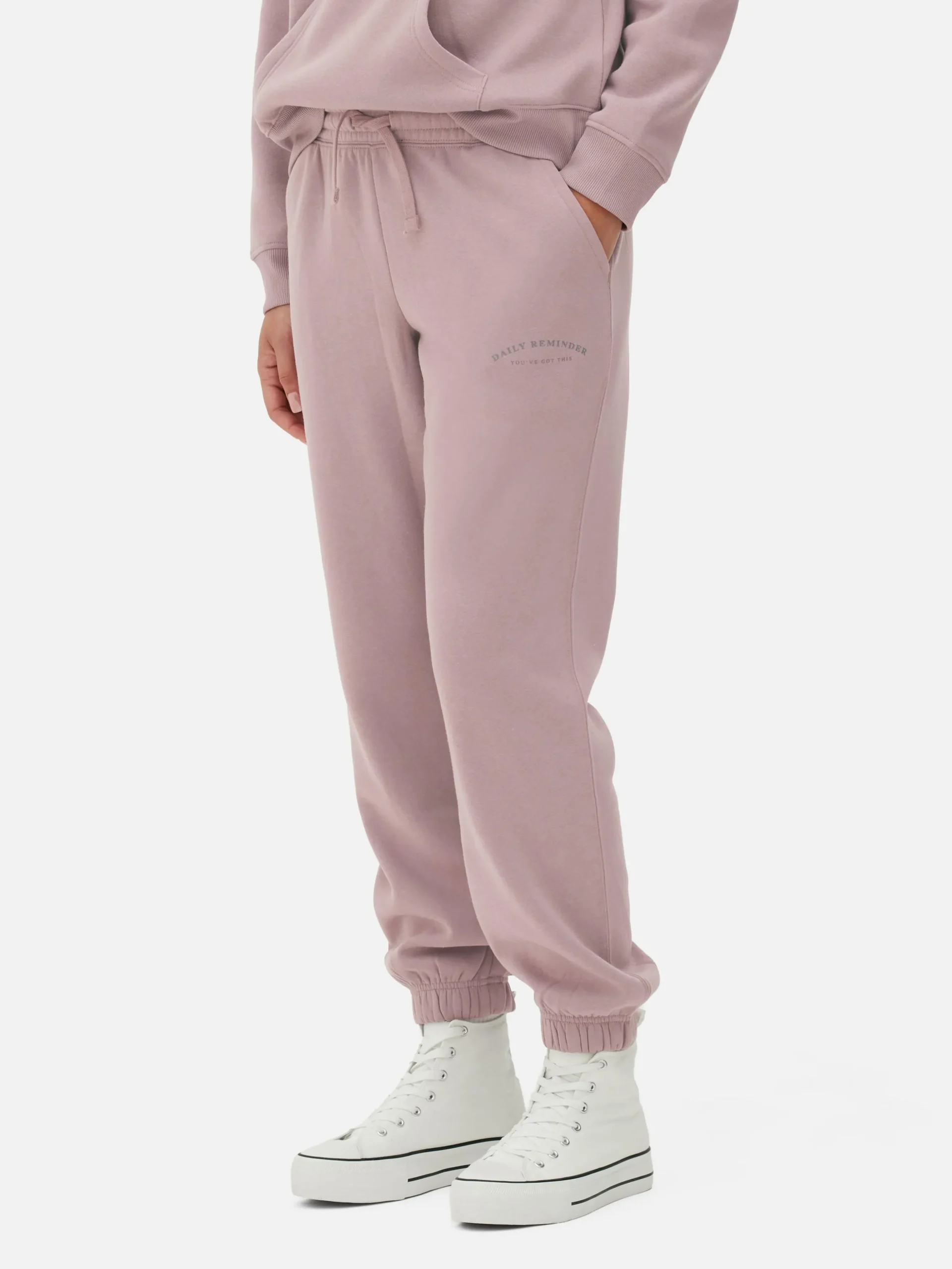 Joggers Con Cordón De Ajuste Y Estampado Gráfico