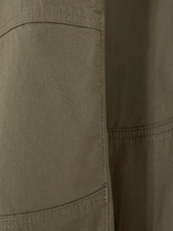 Joggers De Popelina Con Bajos Ajustados