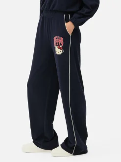 Joggers Rectos Con Raya Lateral De Hello Kitty